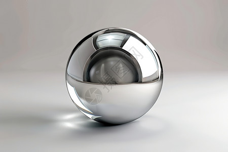 玻璃球质感银色玻璃球设计图片