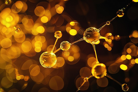 微粒子背景金色微粒子高清图片