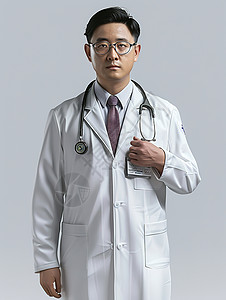男性医生的形象背景图片