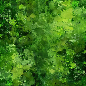 绿色油画绿叶茂盛的绿色背景设计图片