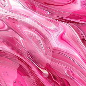 油画抽象粉红色和白色液态油画设计图片