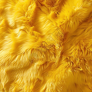 毛毯材质黄色质地柔软蓬松的毛毯背景