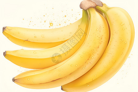 三个香蕉背景图片