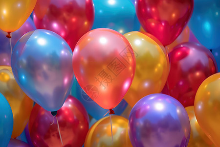 彩色的漂浮物气球背景图片