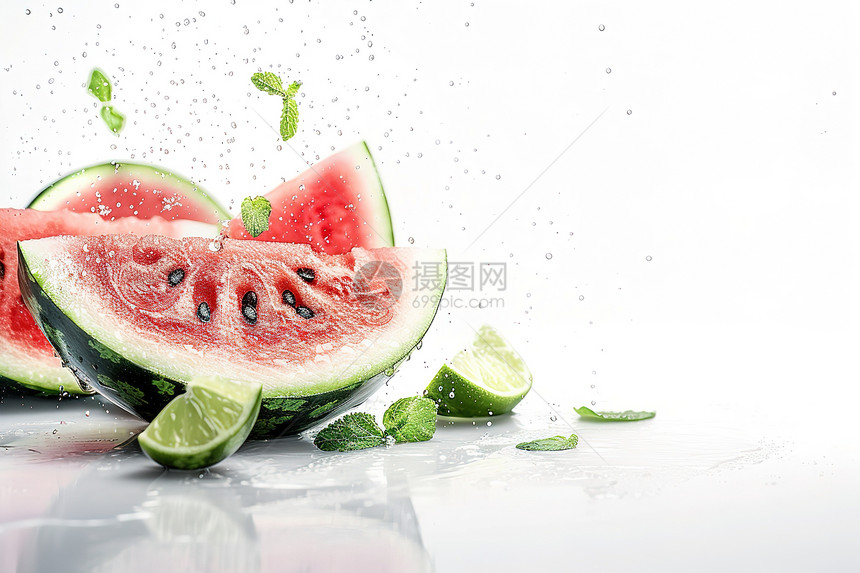 多汁的水果西瓜图片