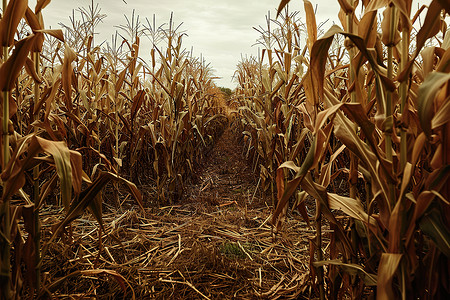 农田中的玉米高清图片