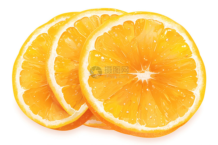 切片的多汁橙子图片