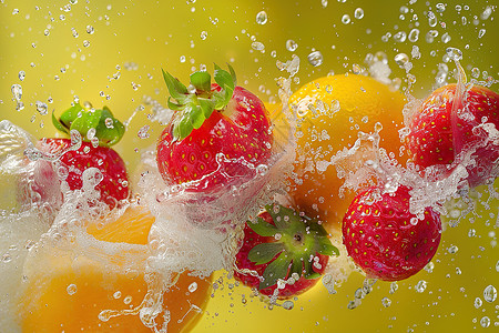 鲜美多汁可口美味的水果设计图片