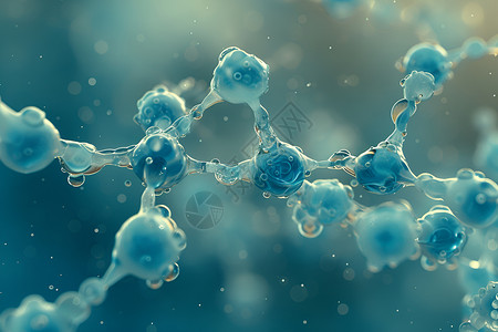 细胞分子结构分子结构图像插画