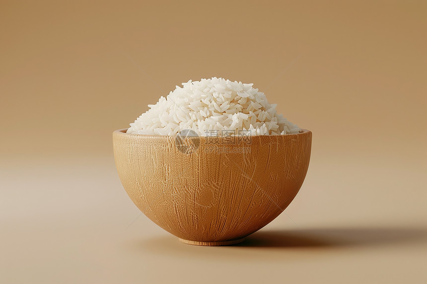 木碗里的米饭图片