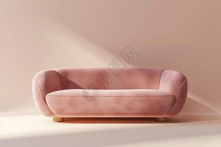 粉红色海豚粉红色的沙发设计图片