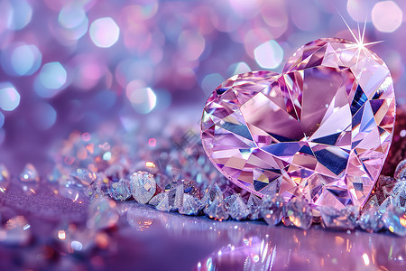 钻石工匠粉红色的钻石插画