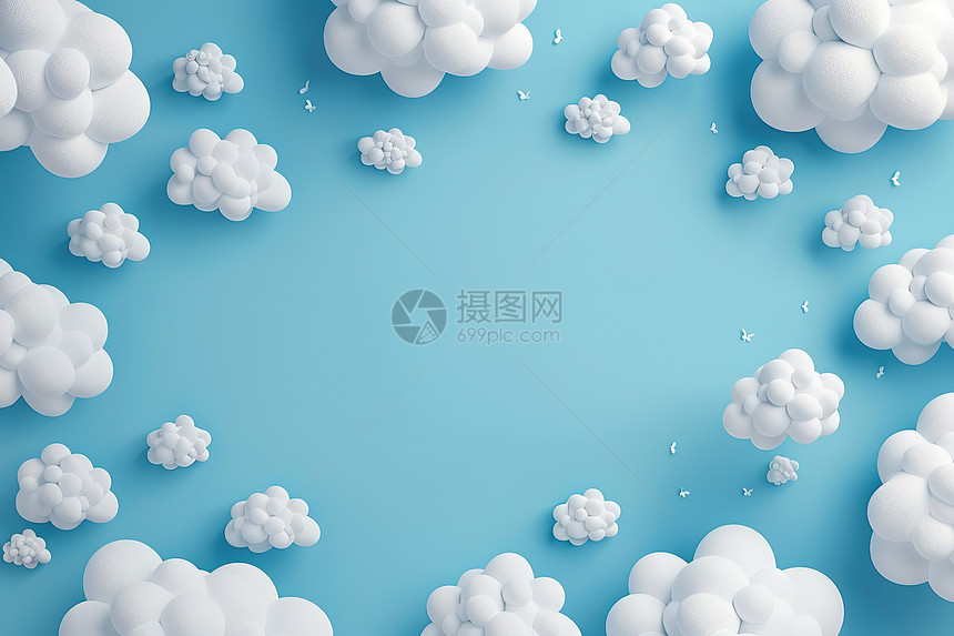 白色的云海图片
