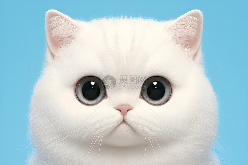 可爱的大眼睛小猫图片