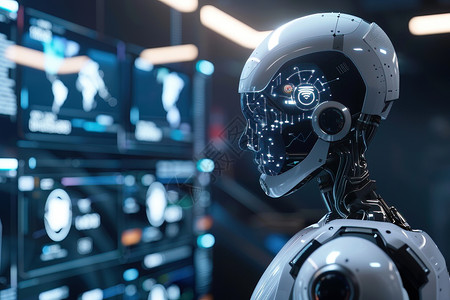 高科技论坛未来机器人背景
