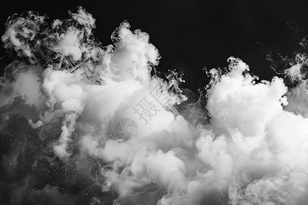 白色的烟雾烟雾创意高清图片
