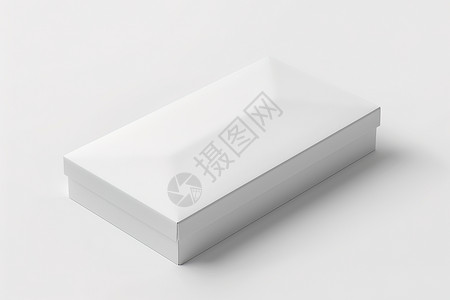 白色纸盒盖子白纸盒高清图片