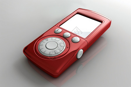 手机摄像头红色智能手机插画