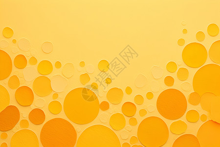 彩色圆形黄色圆形渐变壁纸插画