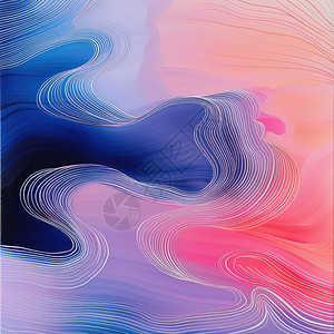 酸性流体彩色的抽象背景插画