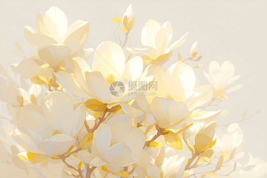 白花瓣的美丽图片