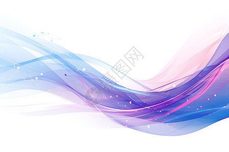 紫色抽象流动的色彩插画