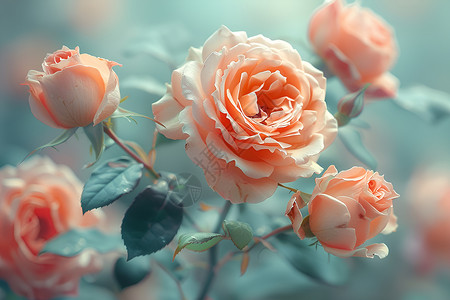 玫瑰中的瞬间美丽高清图片