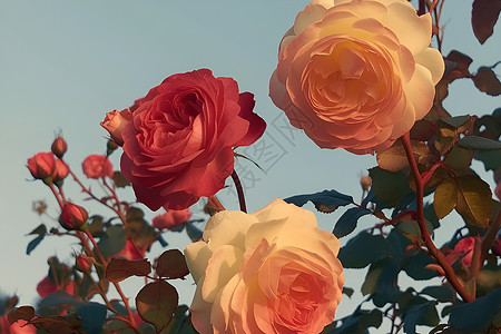 绽放的魅力花玫瑰自然高清图片