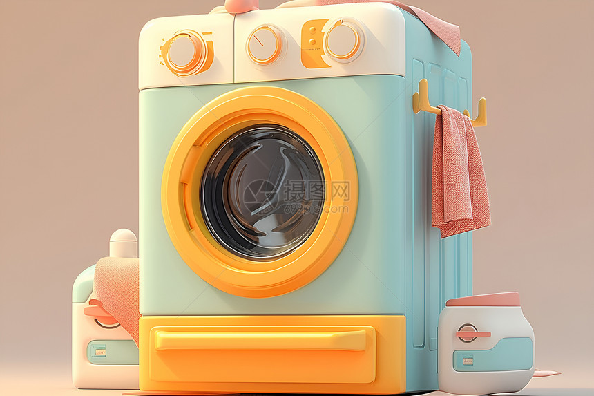 可爱洗衣机图标图片
