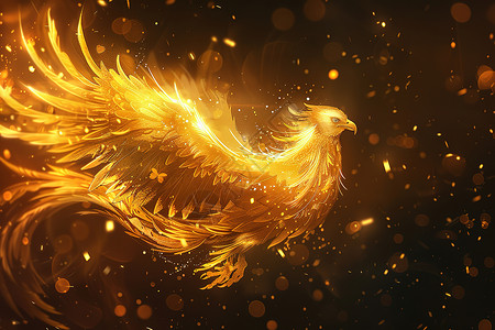 金色渐变翅膀组图金色翅膀图案金色的凤凰插画