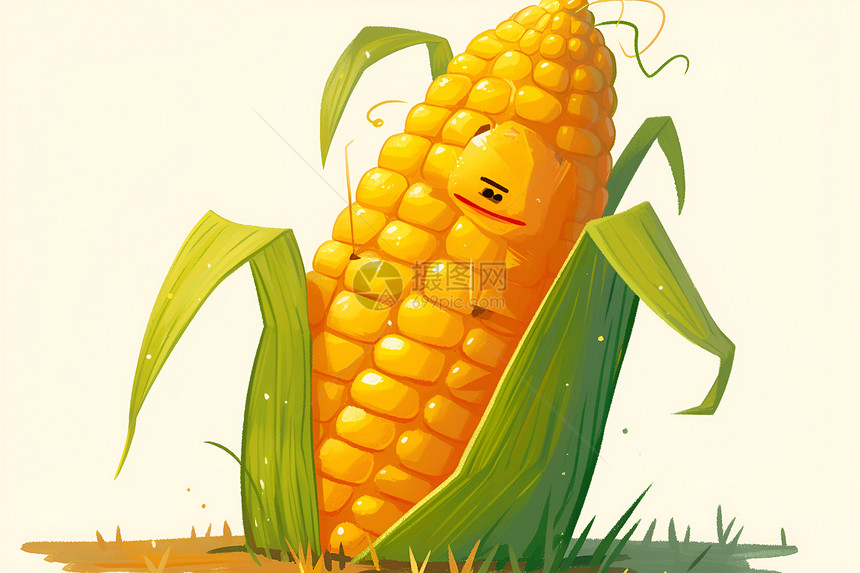 可爱的玉米图片