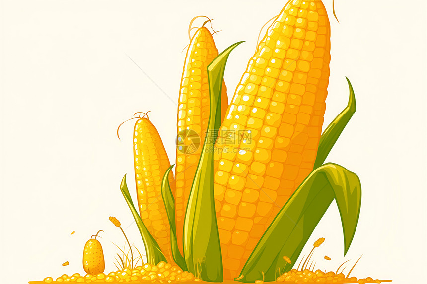 种植的新鲜玉米图片