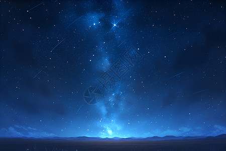 美丽的星空边框梦幻璀璨的星空插画