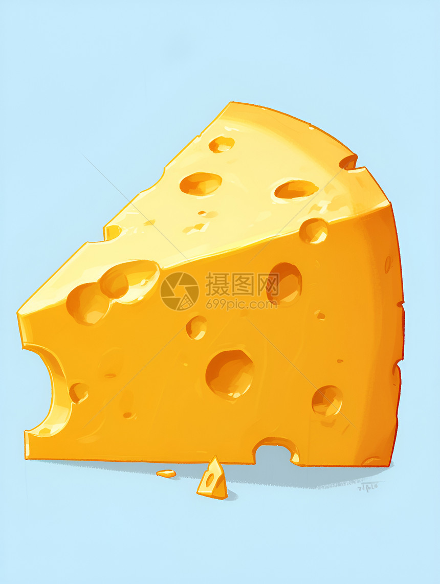 奶酪的艺术小洞图片