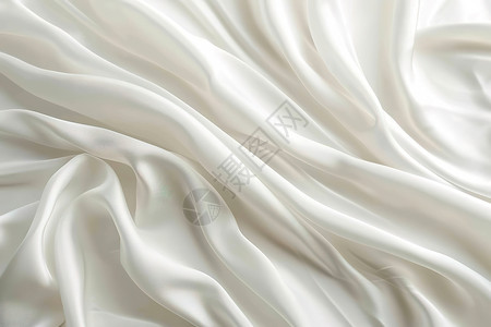 波浪纹边框白色的布料背景