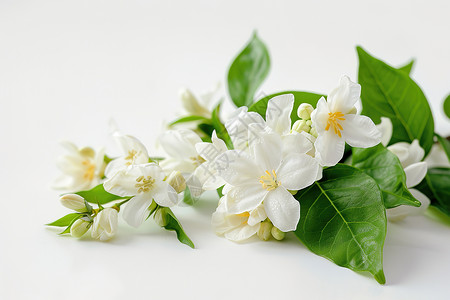 白色的花卉背景图片