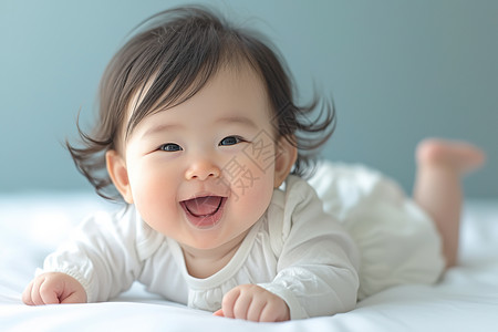 快乐的婴儿大眼睛大宝宝高清图片