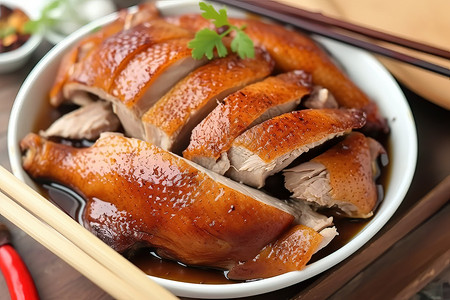 美味的鸭肉美味酱鸭高清图片