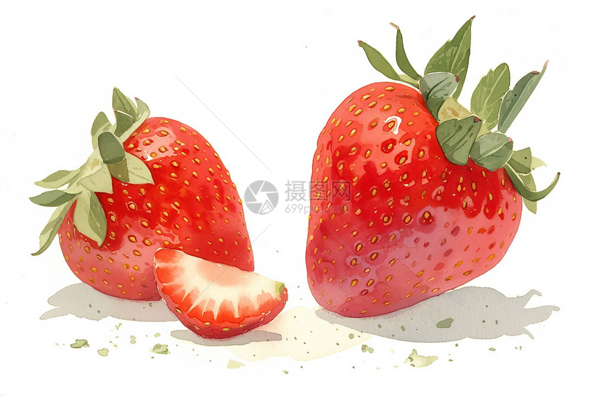 草莓的美味图片