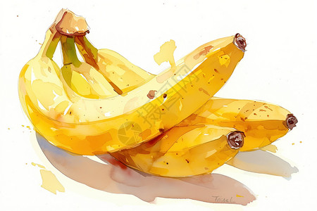 香蕉卷新鲜的香蕉插画