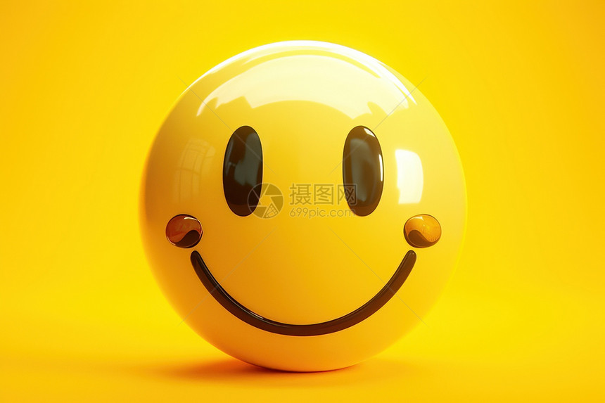 黄色微笑表情包图片