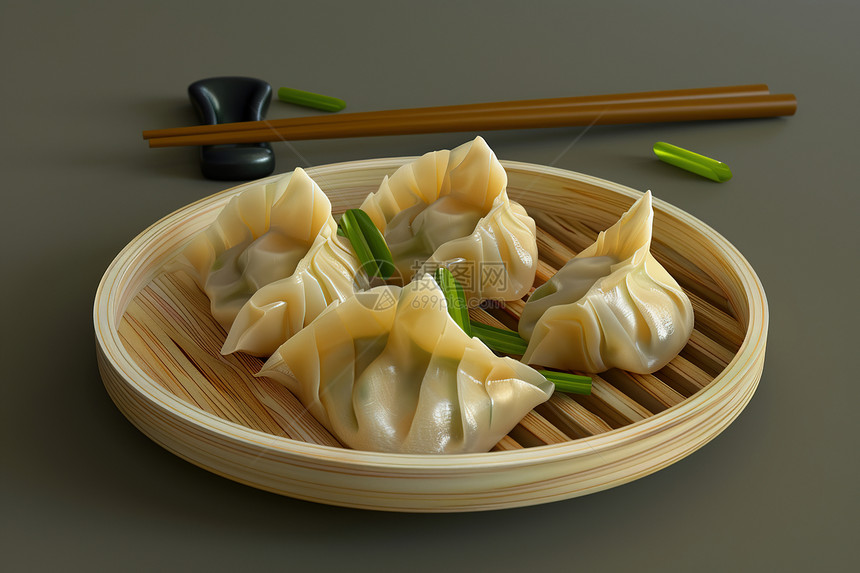美味健康的饺子图片