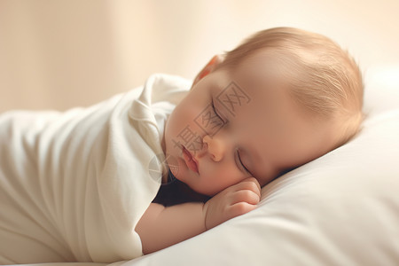 手绘毯子闭着眼睛睡觉的可爱孩子背景