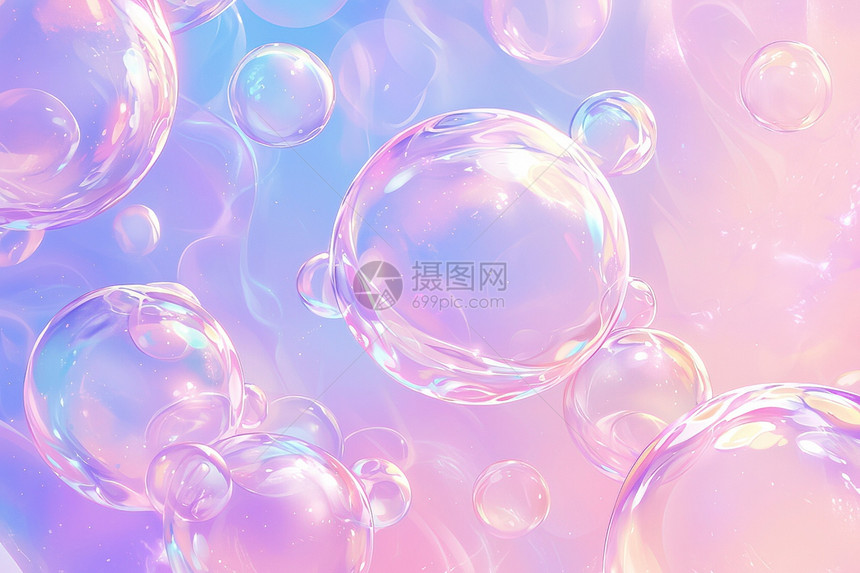 粉色的泡泡图片