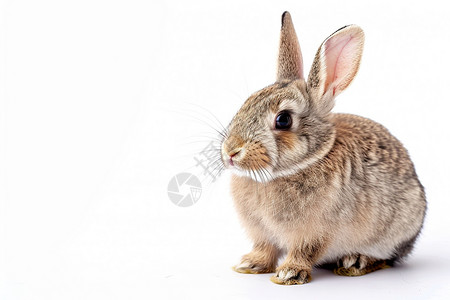 一头可爱的小兔背景图片