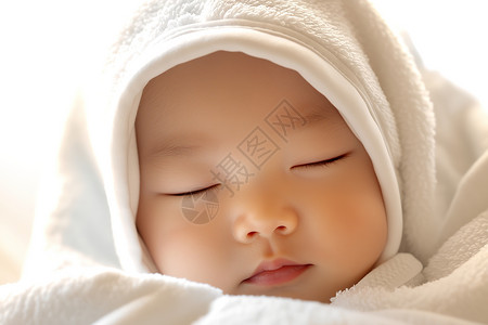 梦境中的婴儿背景图片