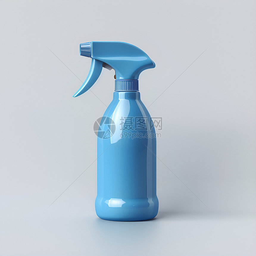 蓝色喷雾瓶图片
