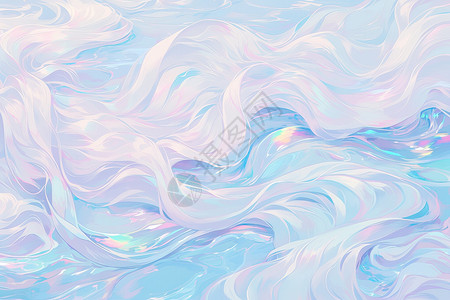 粉色液体漂亮的波纹插画