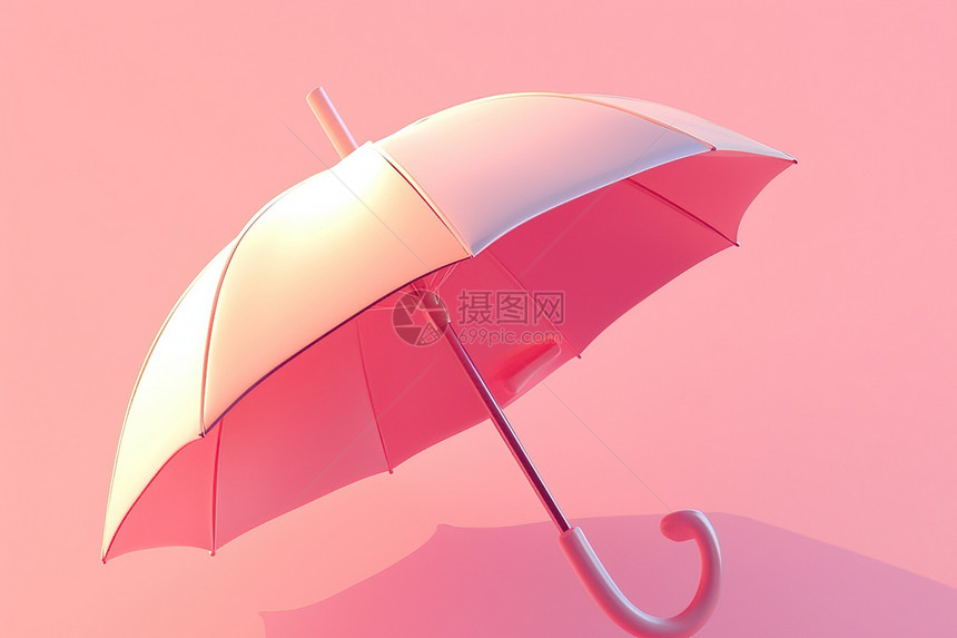 粉色的伞图片