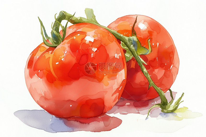 成熟的番茄图片